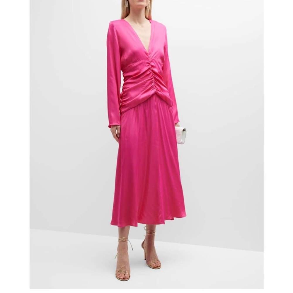 Farm Rio Rouched Waist Midi Dress